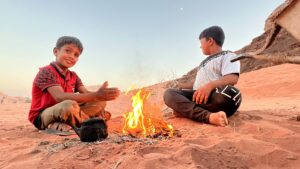 wadi rum desert kids